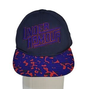 Under Armour Youth Camo Hat, Blue/Purple/Black